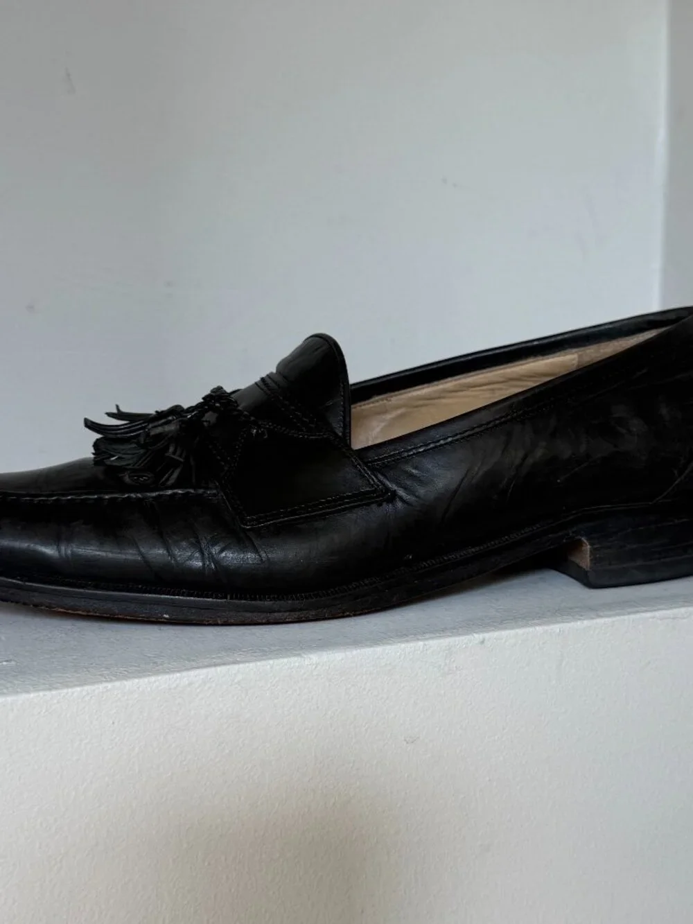 Johnston & Murphy Vintage Made in Italy Leather Tassel Loafers Men’s 9.5 M